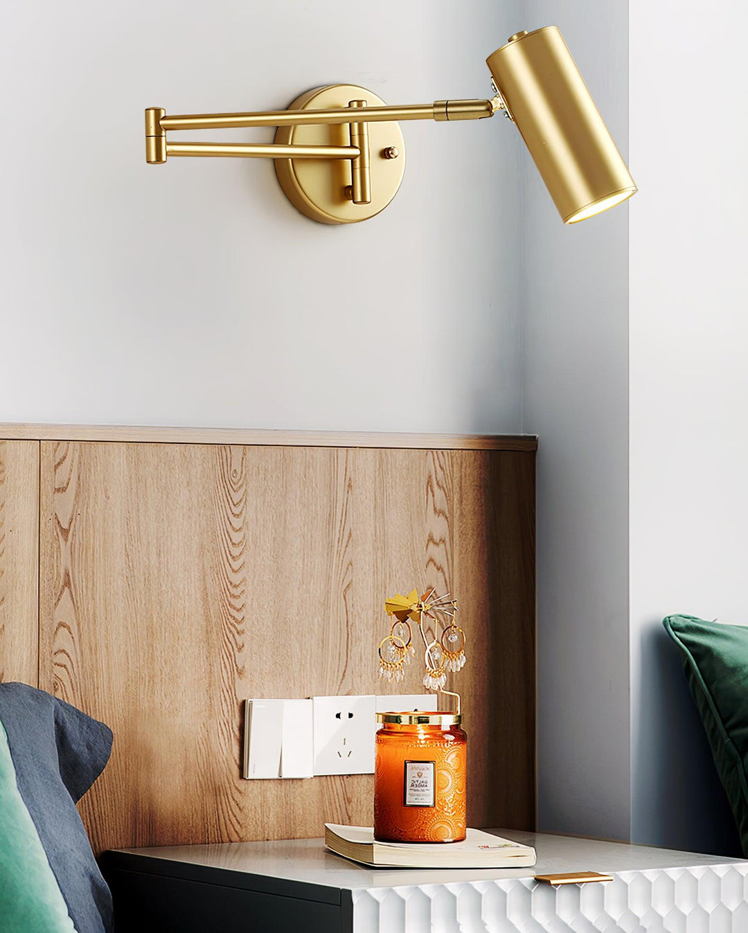 Rowan Wall Sconce in brass for Hallway by AUVIELIGHT