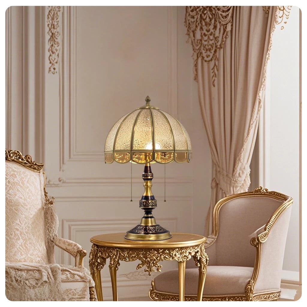 Rustic Dome Light in amber glass for Living Room by AUVIELIGHT