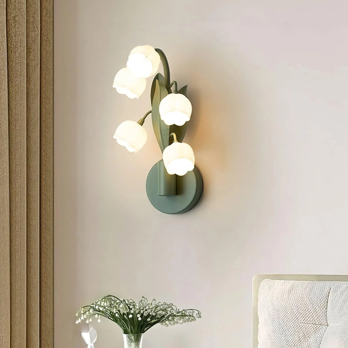 Sara Orchid Wall Light for Hallway by AUVIELIGHT