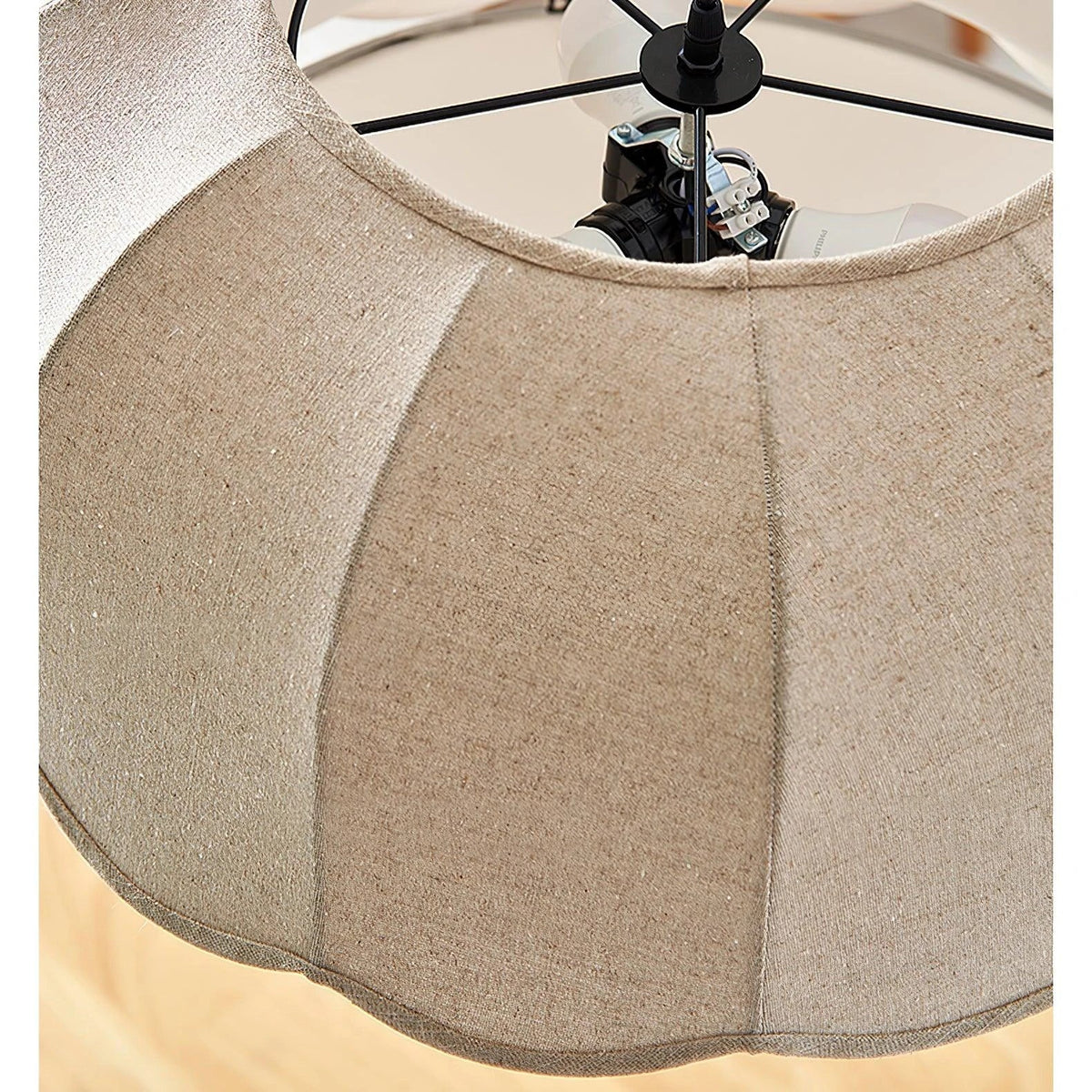Fabric Scalloped Pendant Light for Kitchen Island by AUVIELIGHT