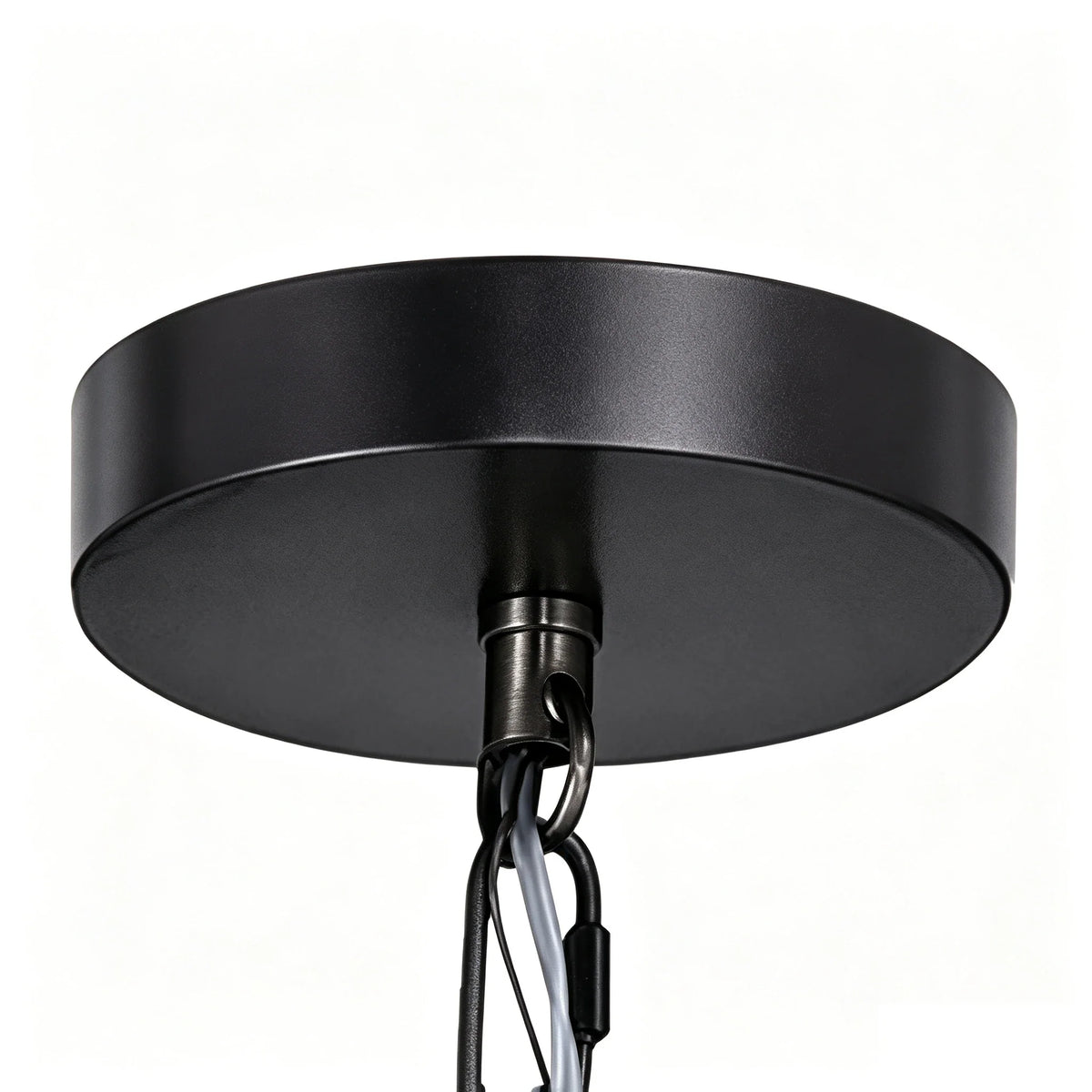 2-Tier Disc Chandelier in amber glass for Dining Room by AUVIELIGHT