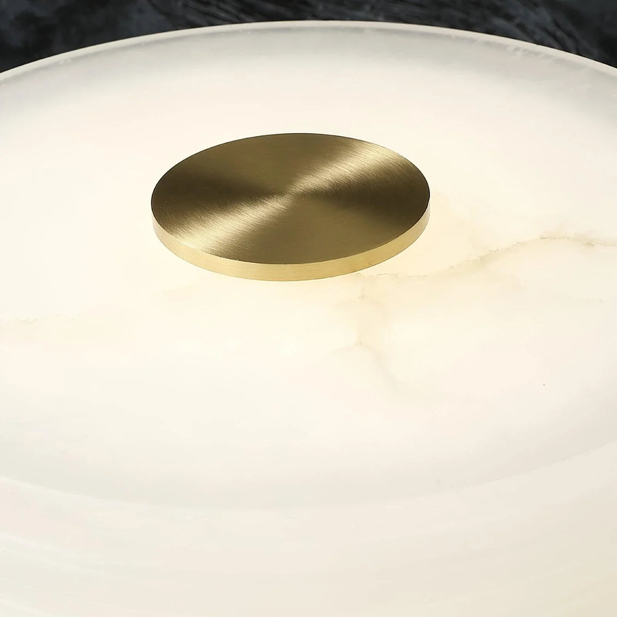 Sculptural Grooved Table Lamp in alabaster for Living Room by AUVIELIGHT