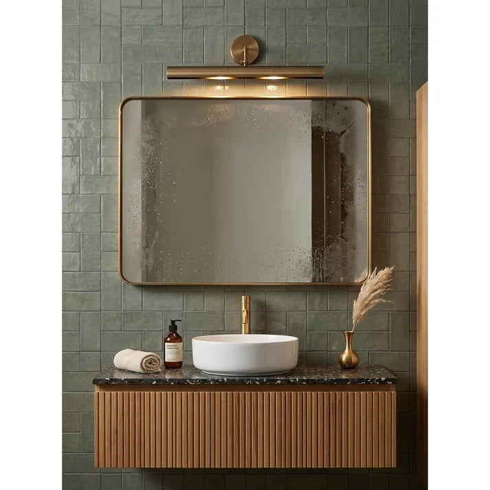 Swivel Wall Sconce in warm gold for Hallway by AUVIELIGHT