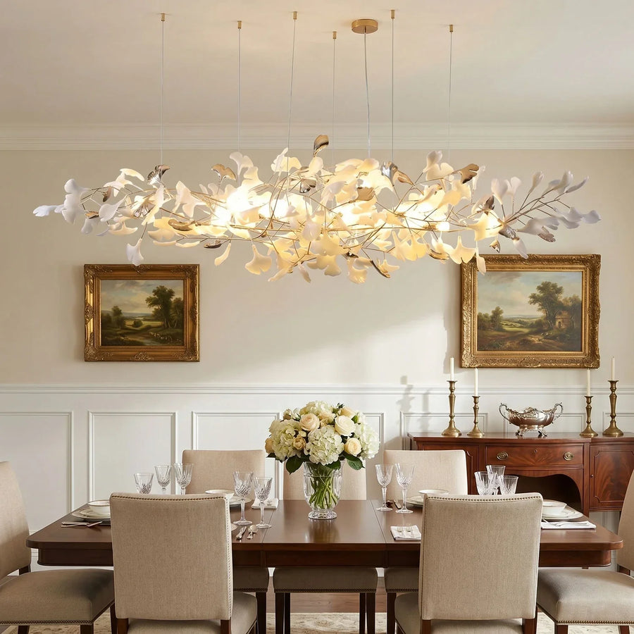 Ginkgo Blossom Chandelier for Dining Room by AUVIELIGHT