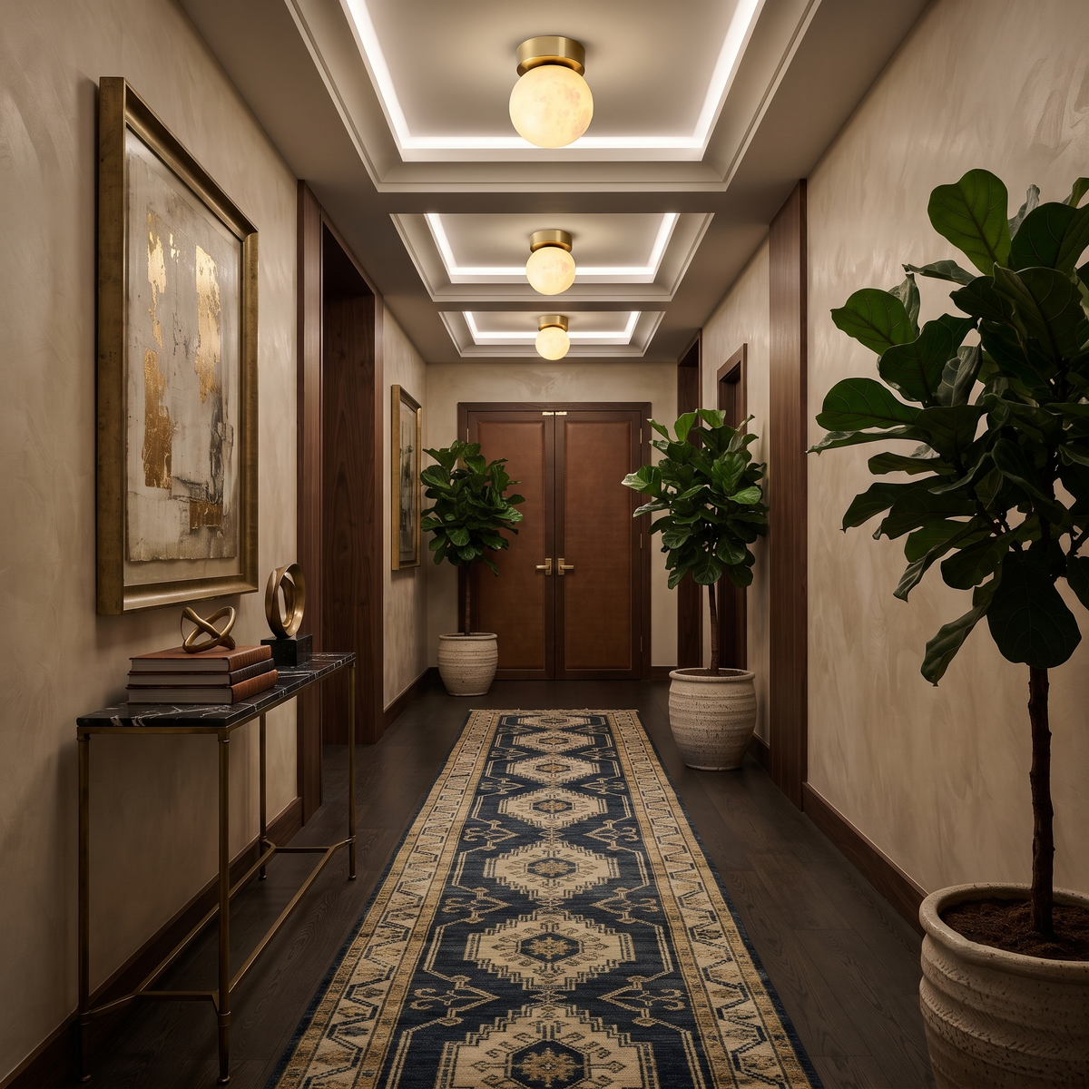 Selene Globe Flush Mount in alabaster for Low Ceilings by AUVIELIGHT