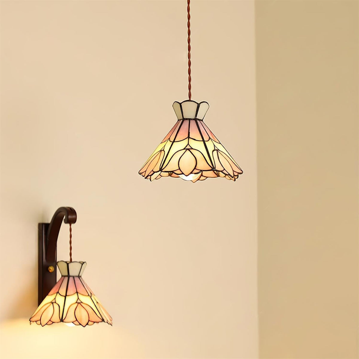 Serena Tiffany Pendant Light for Kitchen Island by AUVIELIGHT