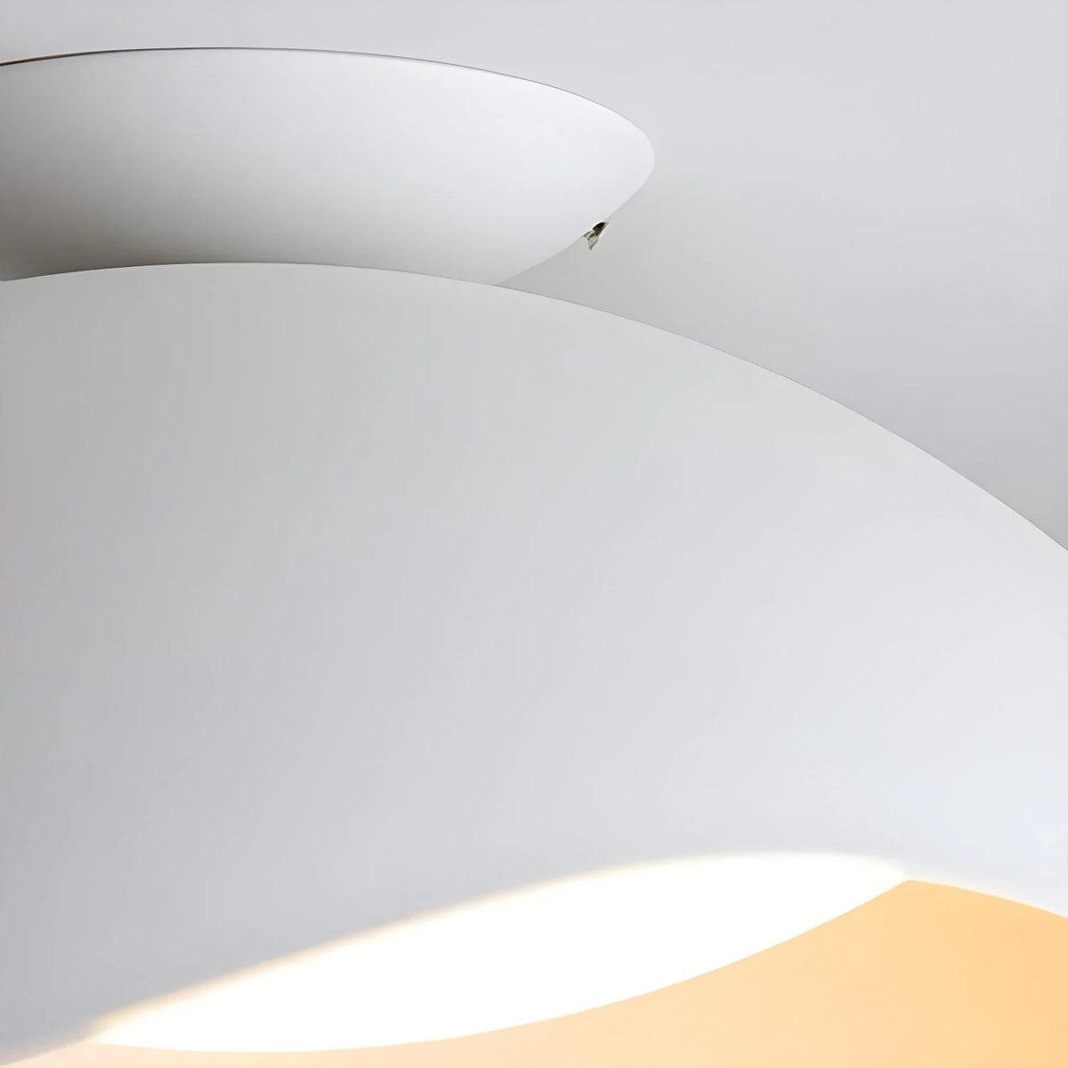 Serene Wave Flush Mount in metal for Low Ceilings by AUVIELIGHT