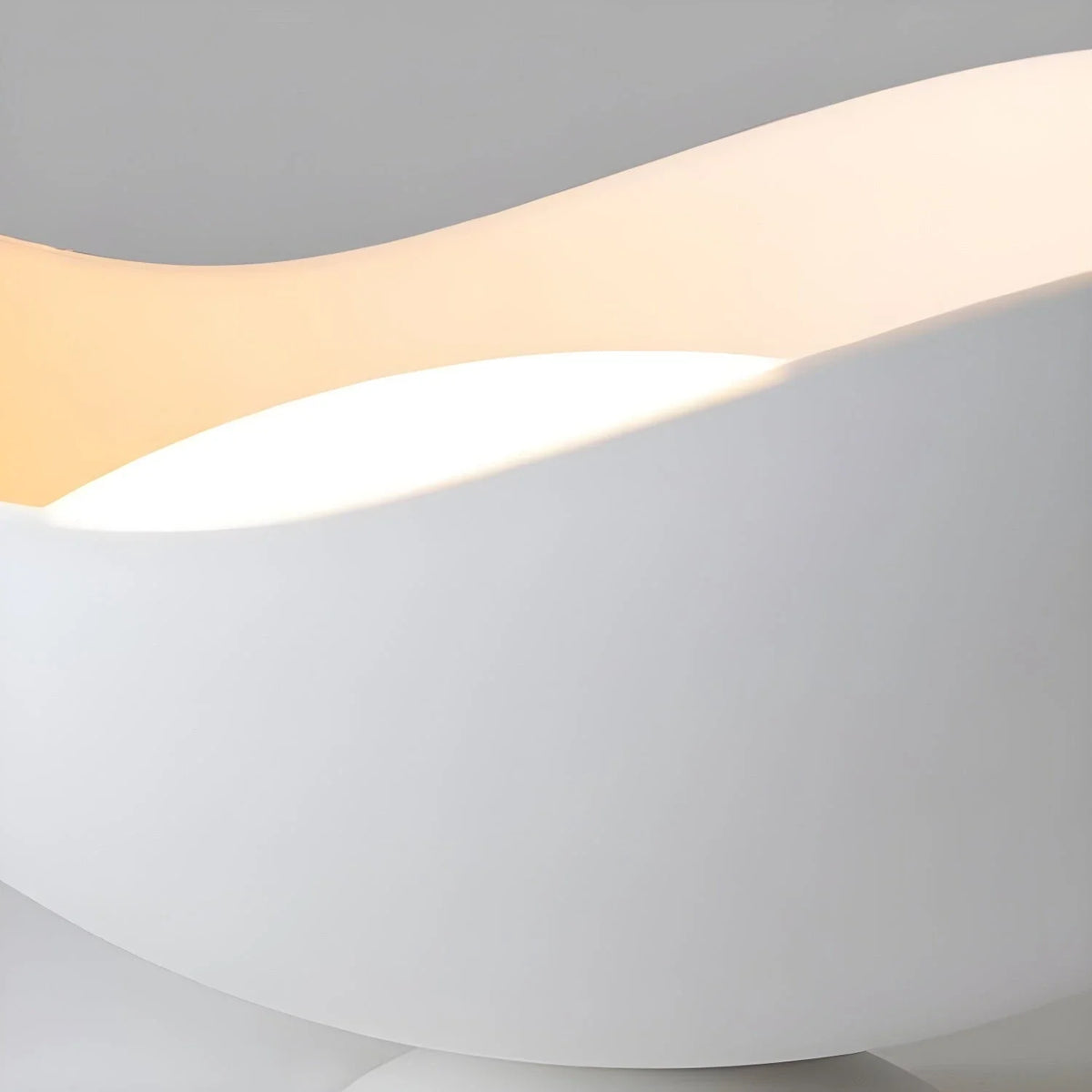 Serene Wave Flush Mount in metal for Low Ceilings by AUVIELIGHT