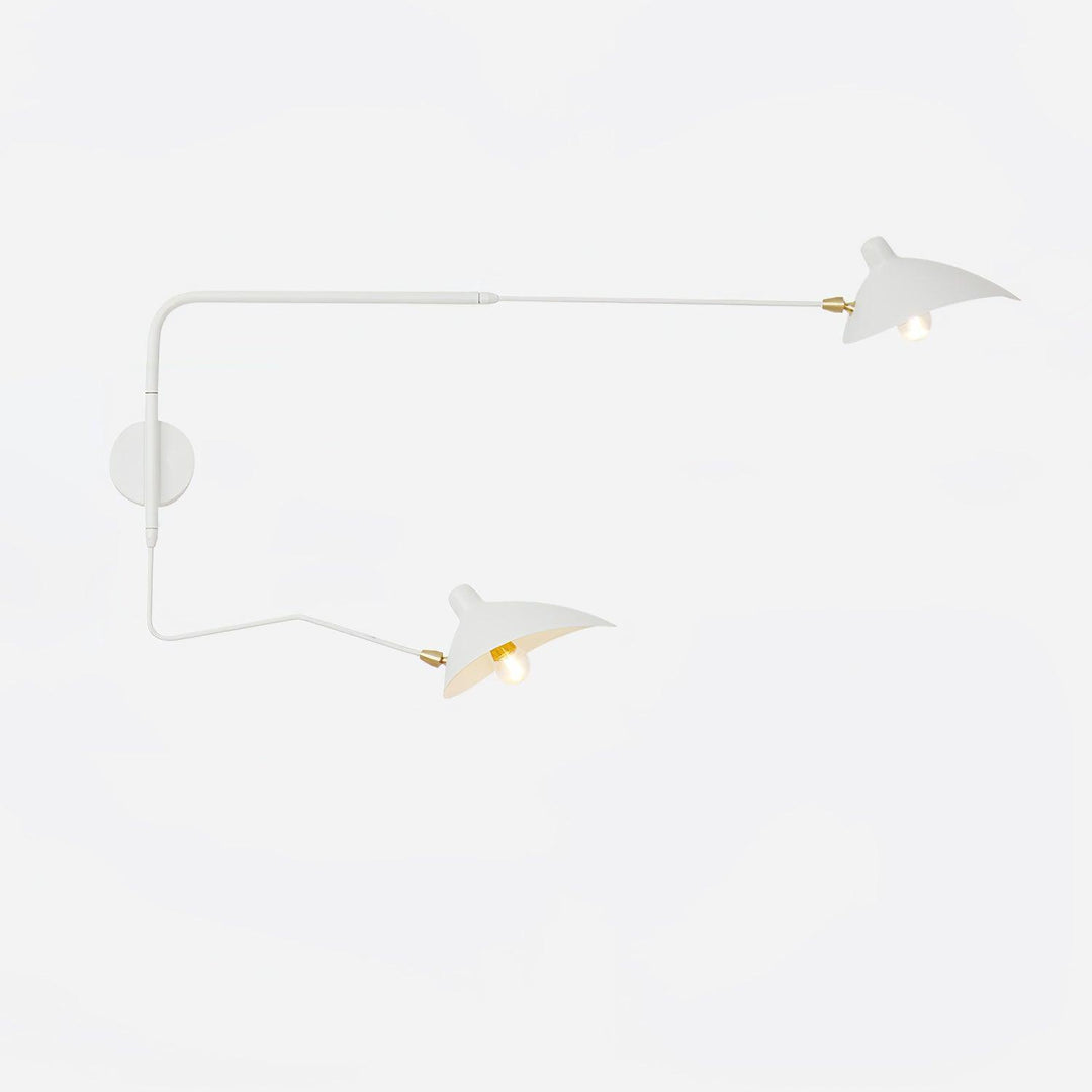 Serge Mouille Wall Sconce for Hallway by AUVIELIGHT, 2-Light L 120cm x H 75cm / L 47.2" x H 29.5" / White and 1 other sizes