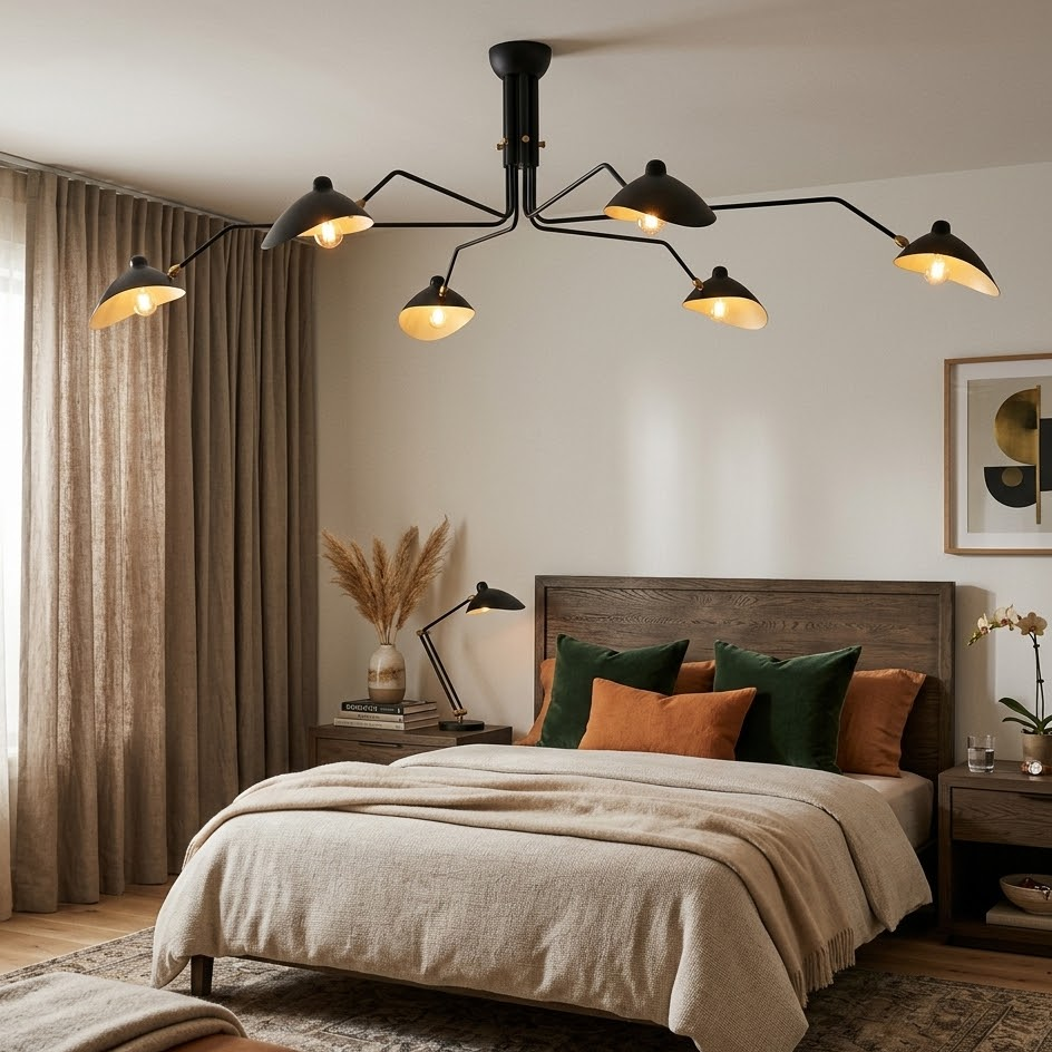 Serge Mouille Ceiling Light for Living Room by AUVIELIGHT