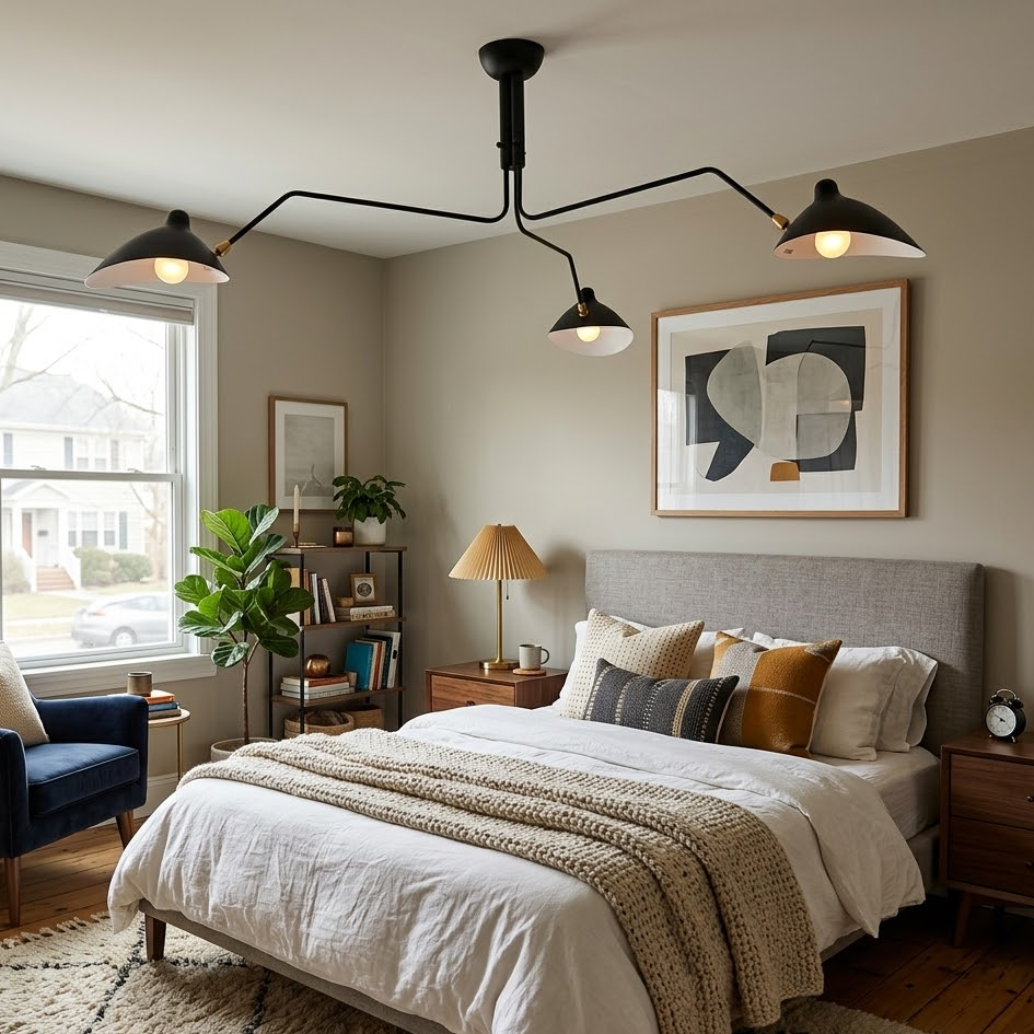 Serge Mouille Ceiling Light for Living Room by AUVIELIGHT