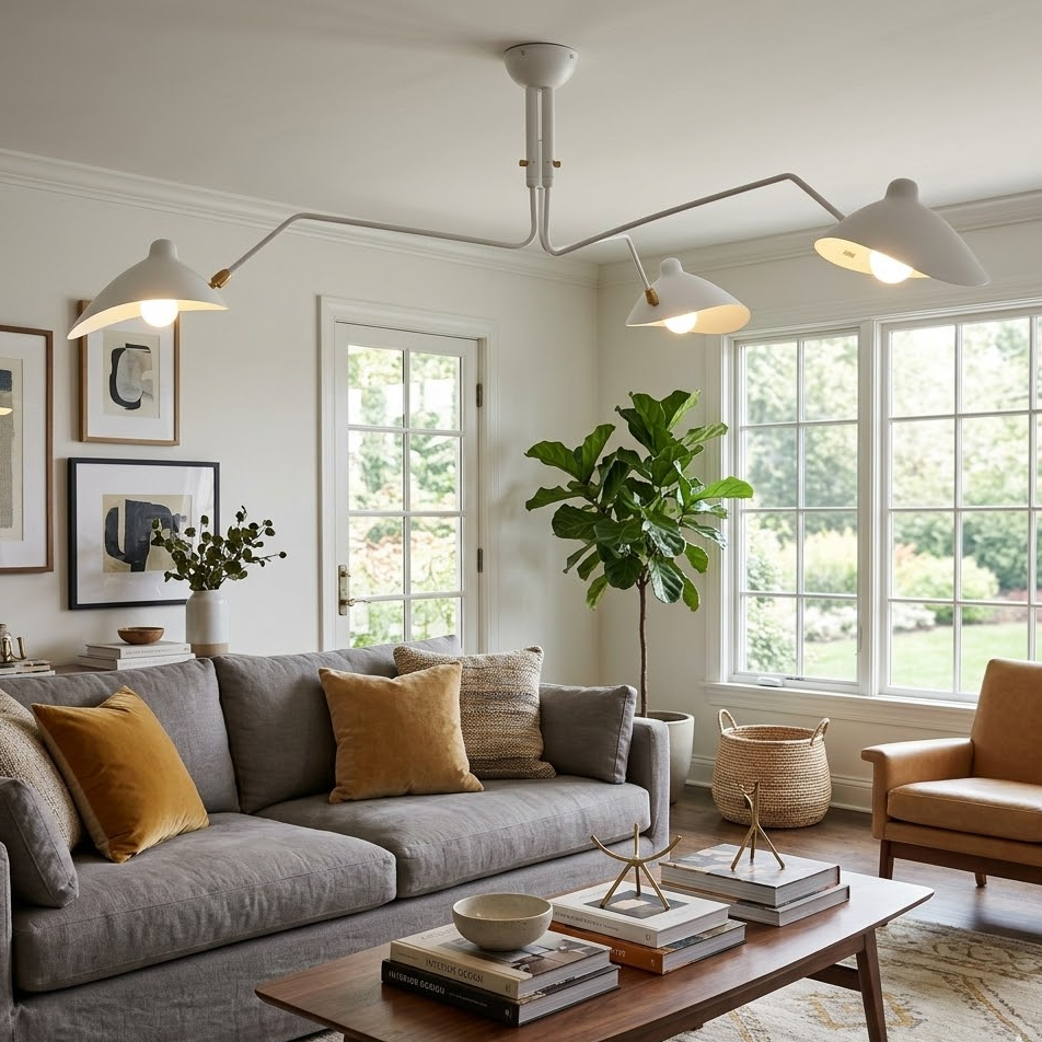 Serge Mouille Ceiling Light for Living Room by AUVIELIGHT