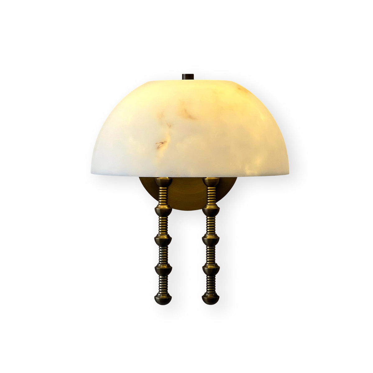 Siena Dome Wall Sconce in alabaster for Hallway by AUVIELIGHT