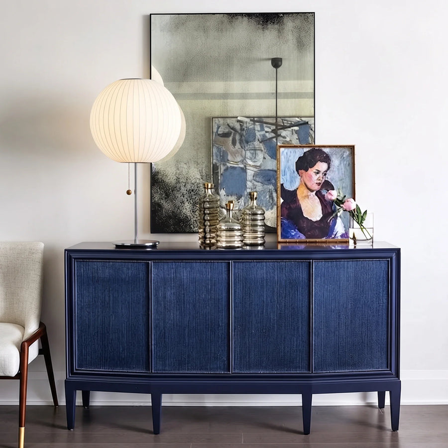 Silk Bubble Table Lamp for Living Room by AUVIELIGHT