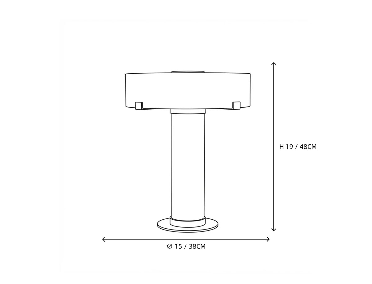 Solid Bedside Lamp in alabaster for Bedroom by AUVIELIGHT