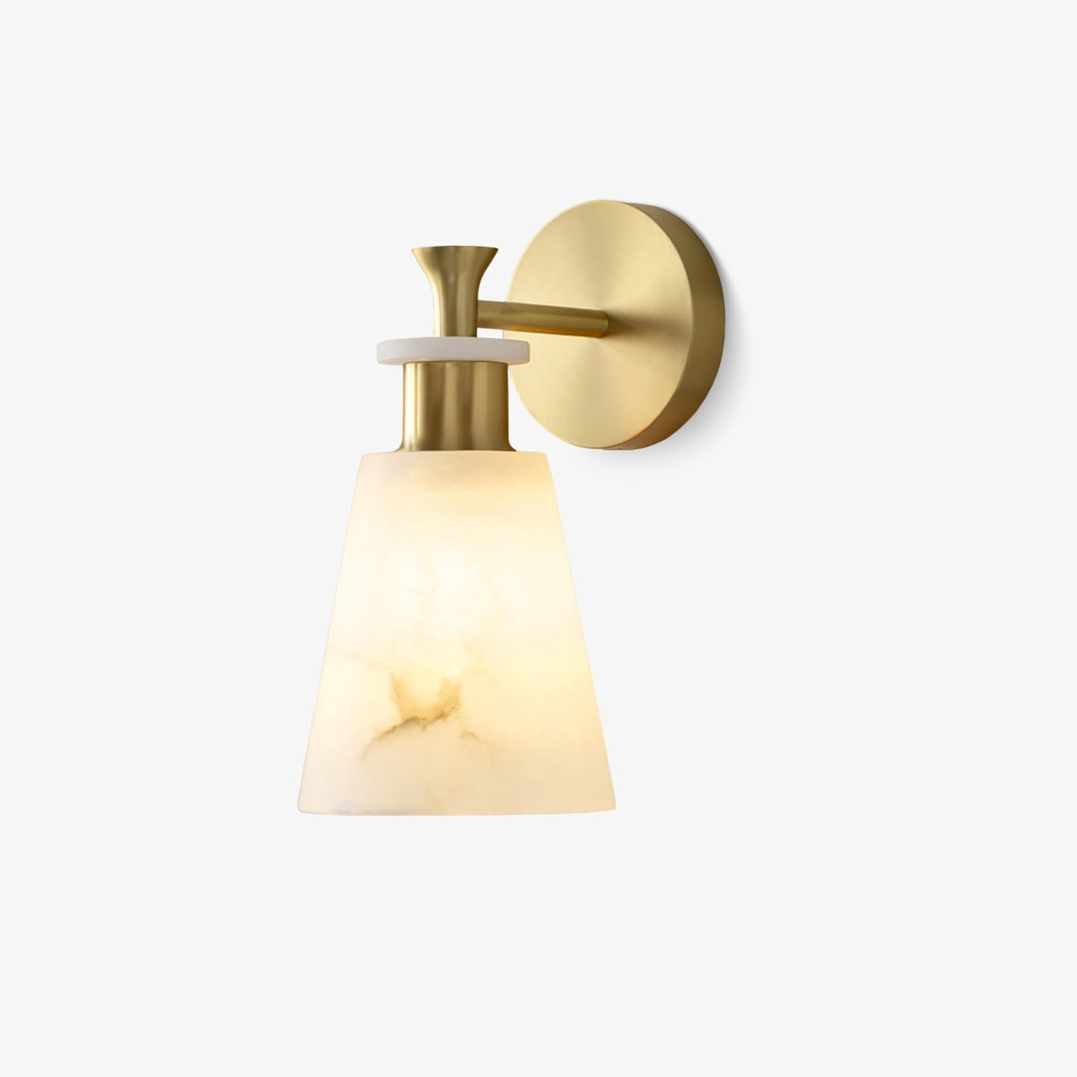Tapered Wall Sconce in alabaster for Hallway by AUVIELIGHT
