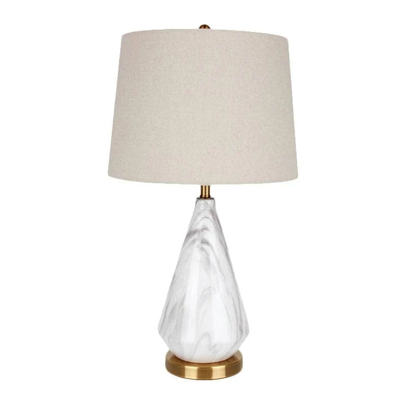 Tapered Table Lamp in alabaster for Living Room by AUVIELIGHT