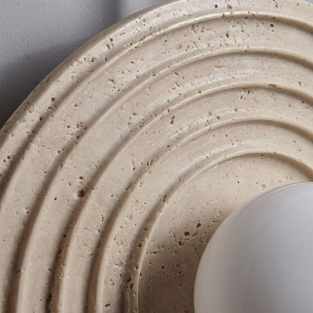 Cement Halo Light in textured for Living Room by AUVIELIGHT