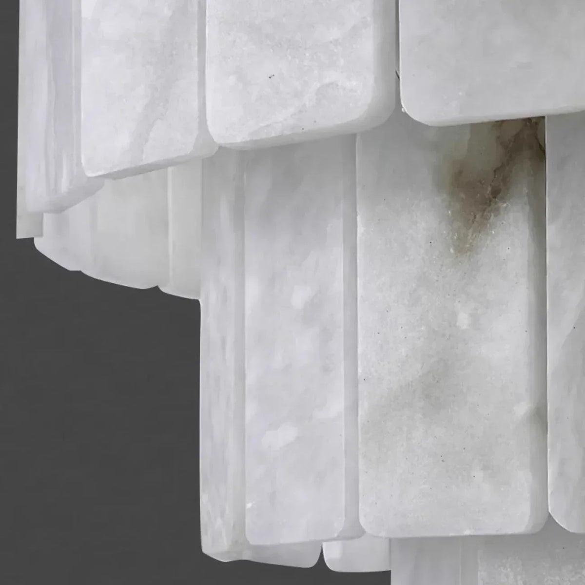 Tiered Chandelier in alabaster for Dining Room by AUVIELIGHT