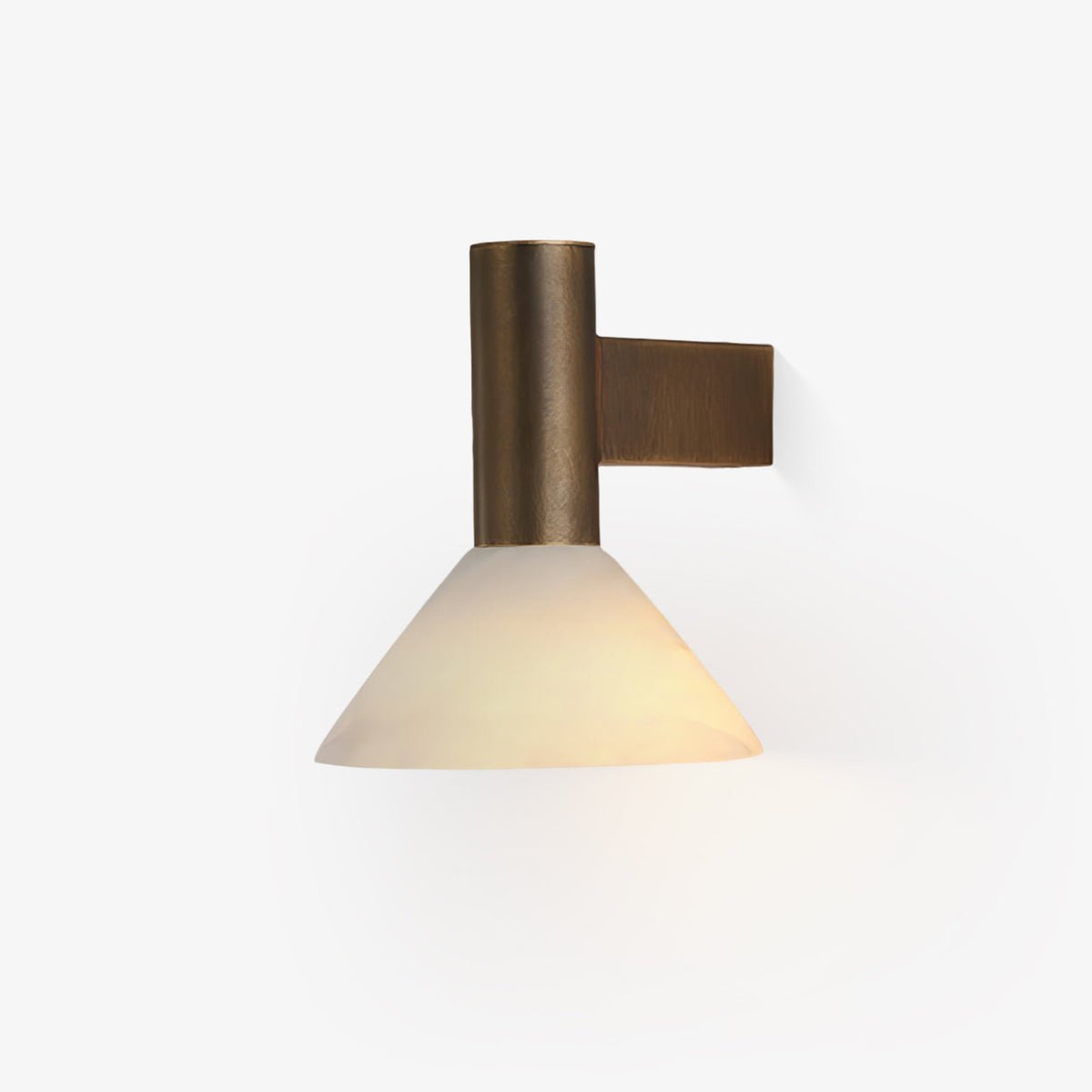 Torres Cone Wall Sconce in alabaster for Hallway by AUVIELIGHT
