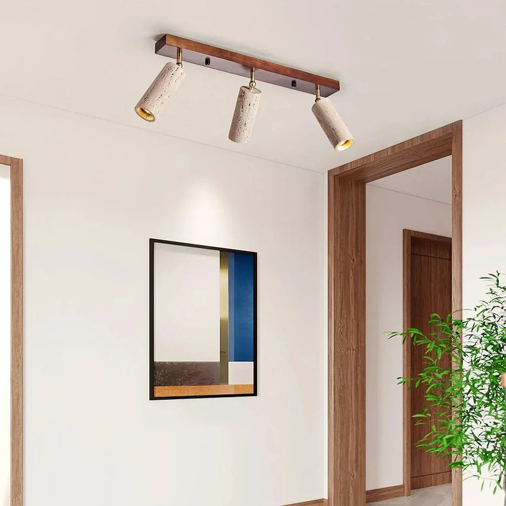 Modern Ceiling Light in travertine for Living Room by AUVIELIGHT