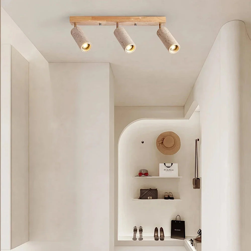 Modern Ceiling Light in travertine for Living Room by AUVIELIGHT