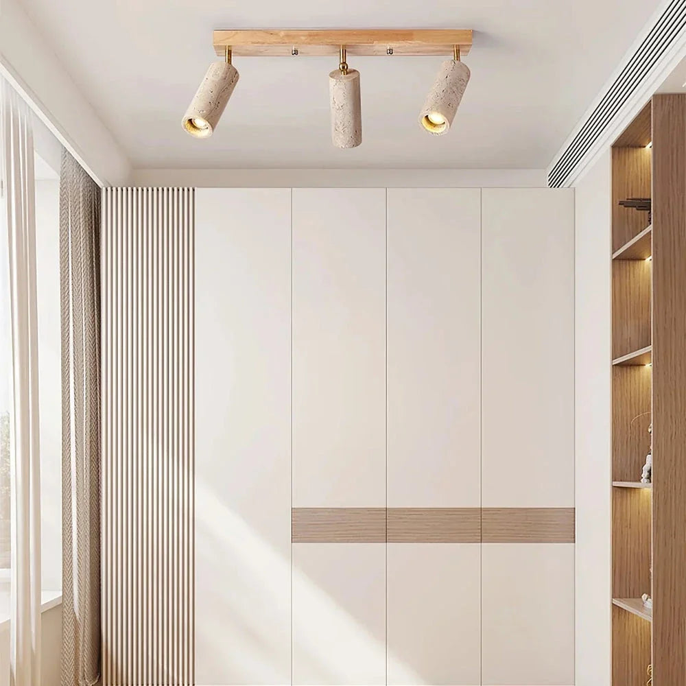 Modern Ceiling Light in travertine for Living Room by AUVIELIGHT