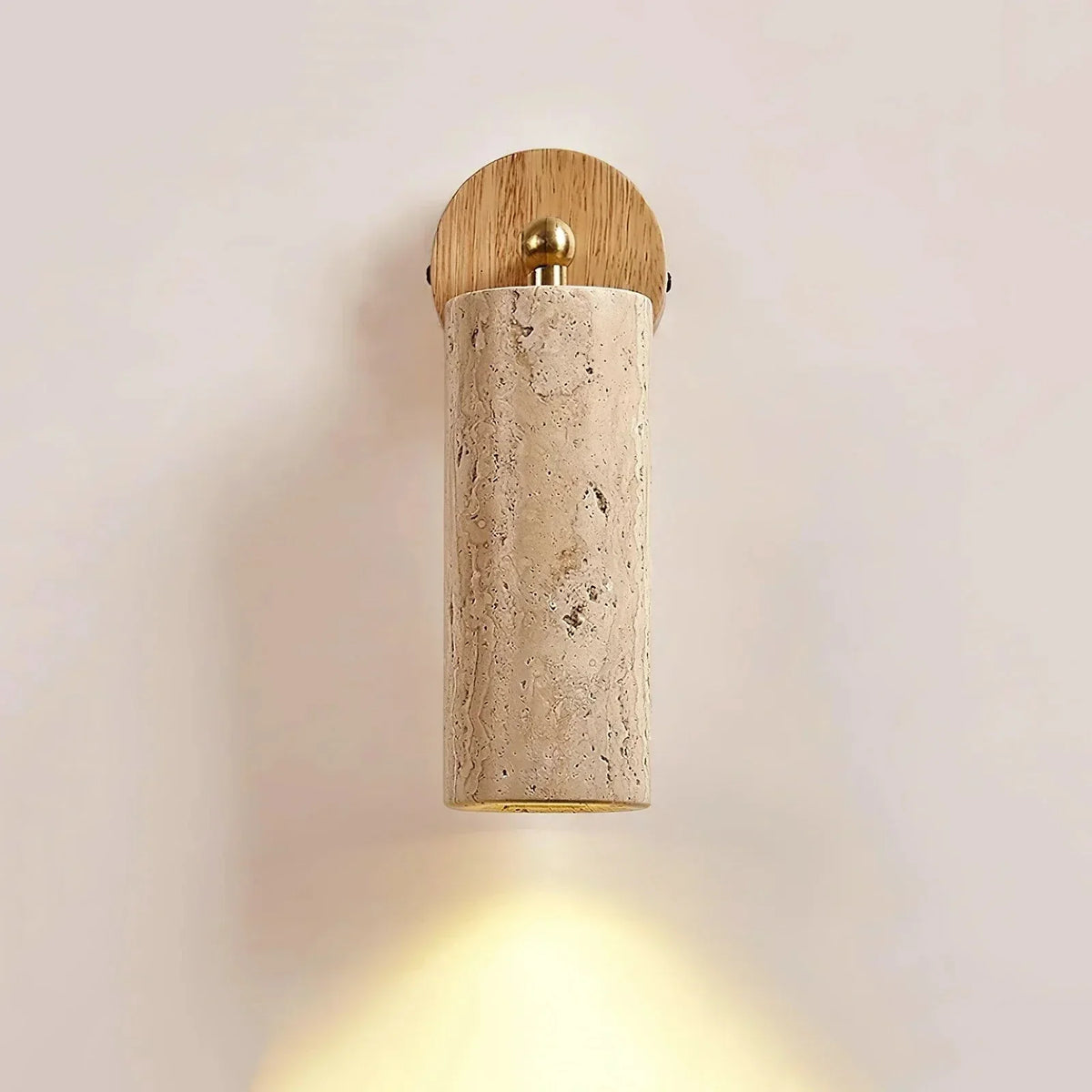 Mireille Wall Light in travertine for Hallway by AUVIELIGHT