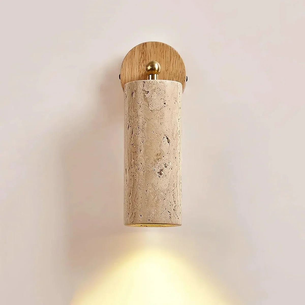 Mireille Wall Light in travertine for Hallway by AUVIELIGHT