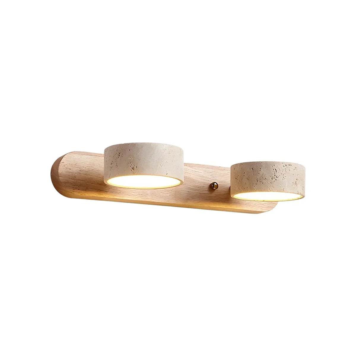 Duo Wall Light in travertine for Hallway by AUVIELIGHT