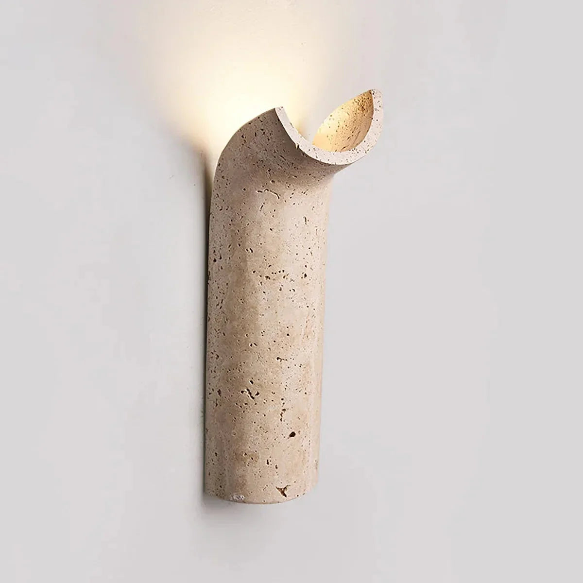 Hobart Wall Light in travertine for Hallway by AUVIELIGHT