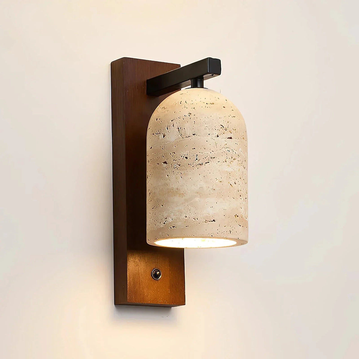 Mirabelle Wall Light in travertine for Hallway by AUVIELIGHT