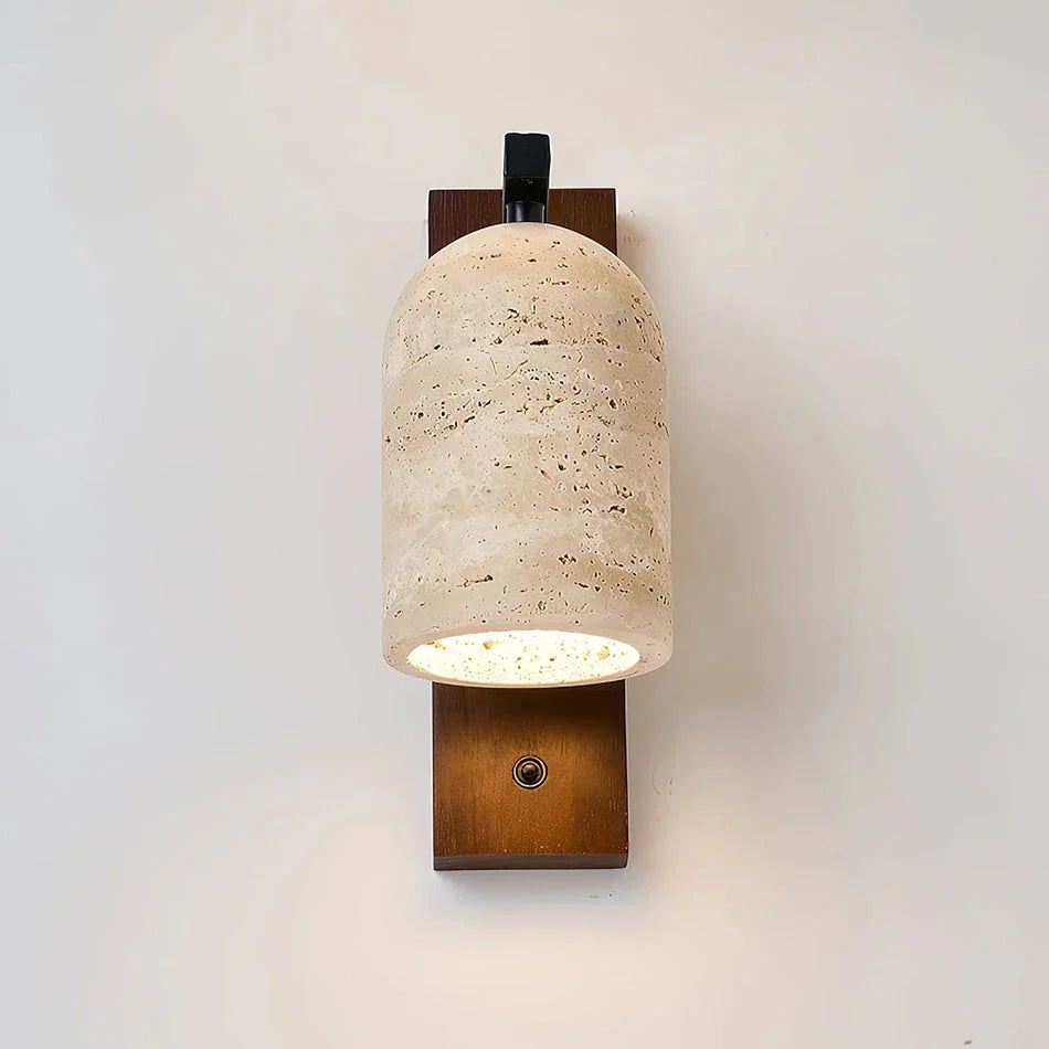 Mirabelle Wall Light in travertine for Hallway by AUVIELIGHT