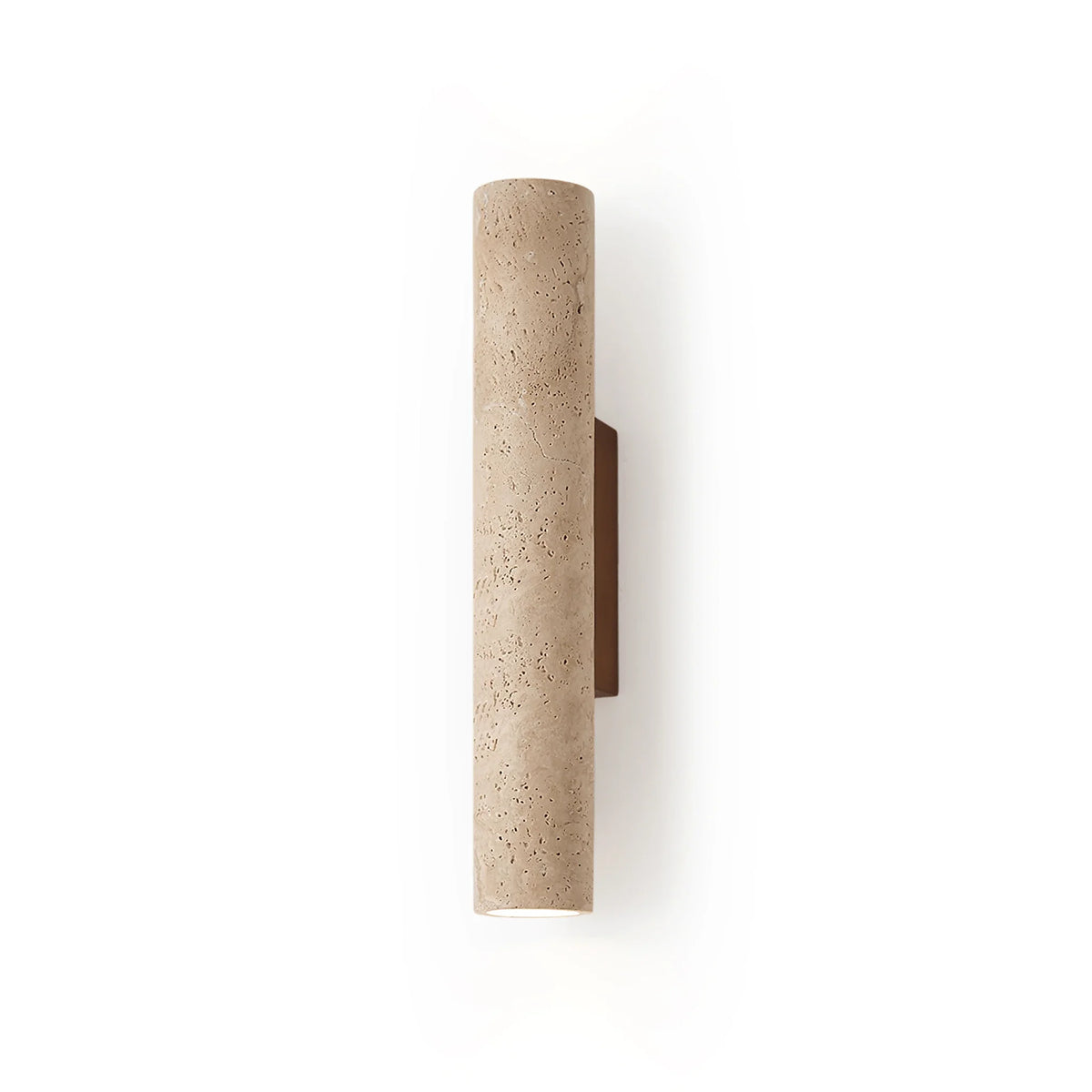 Cylinder Wall Sconce in travertine for Hallway by AUVIELIGHT