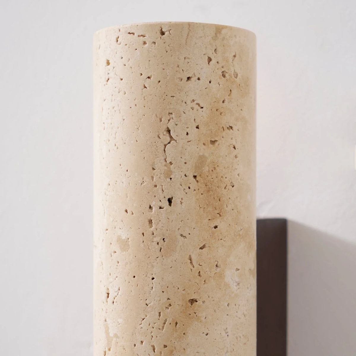 Cylinder Wall Sconce in travertine for Hallway by AUVIELIGHT