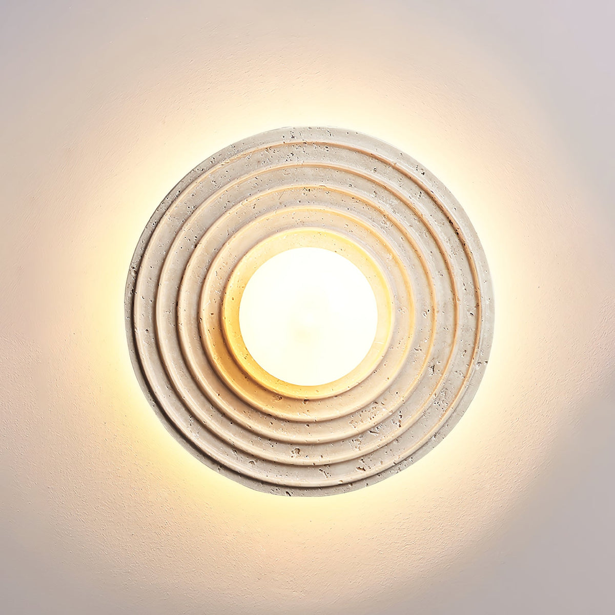 Cement Halo Light in textured for Living Room by AUVIELIGHT