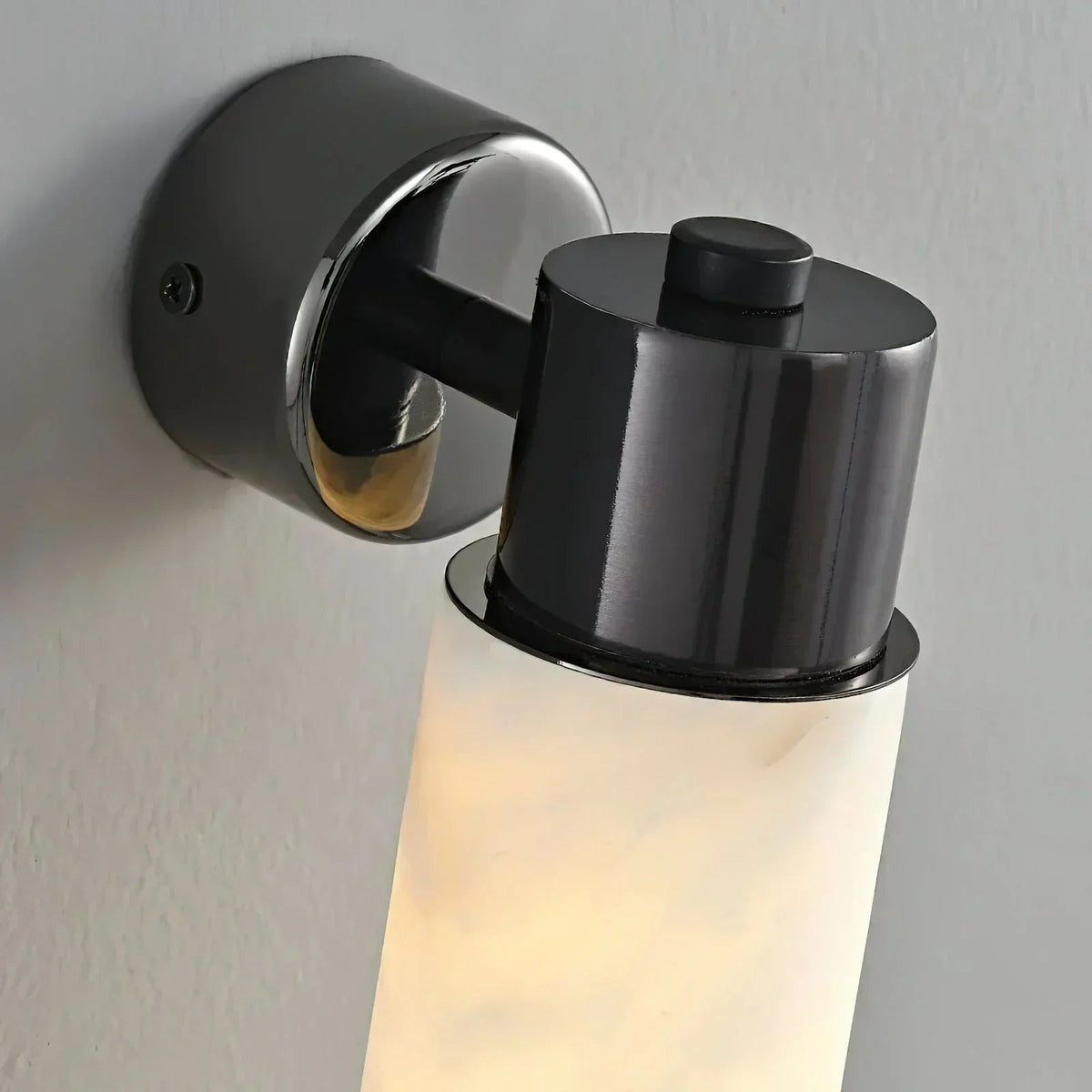 Tube Cylinder Wall Light in alabaster for Hallway by AUVIELIGHT
