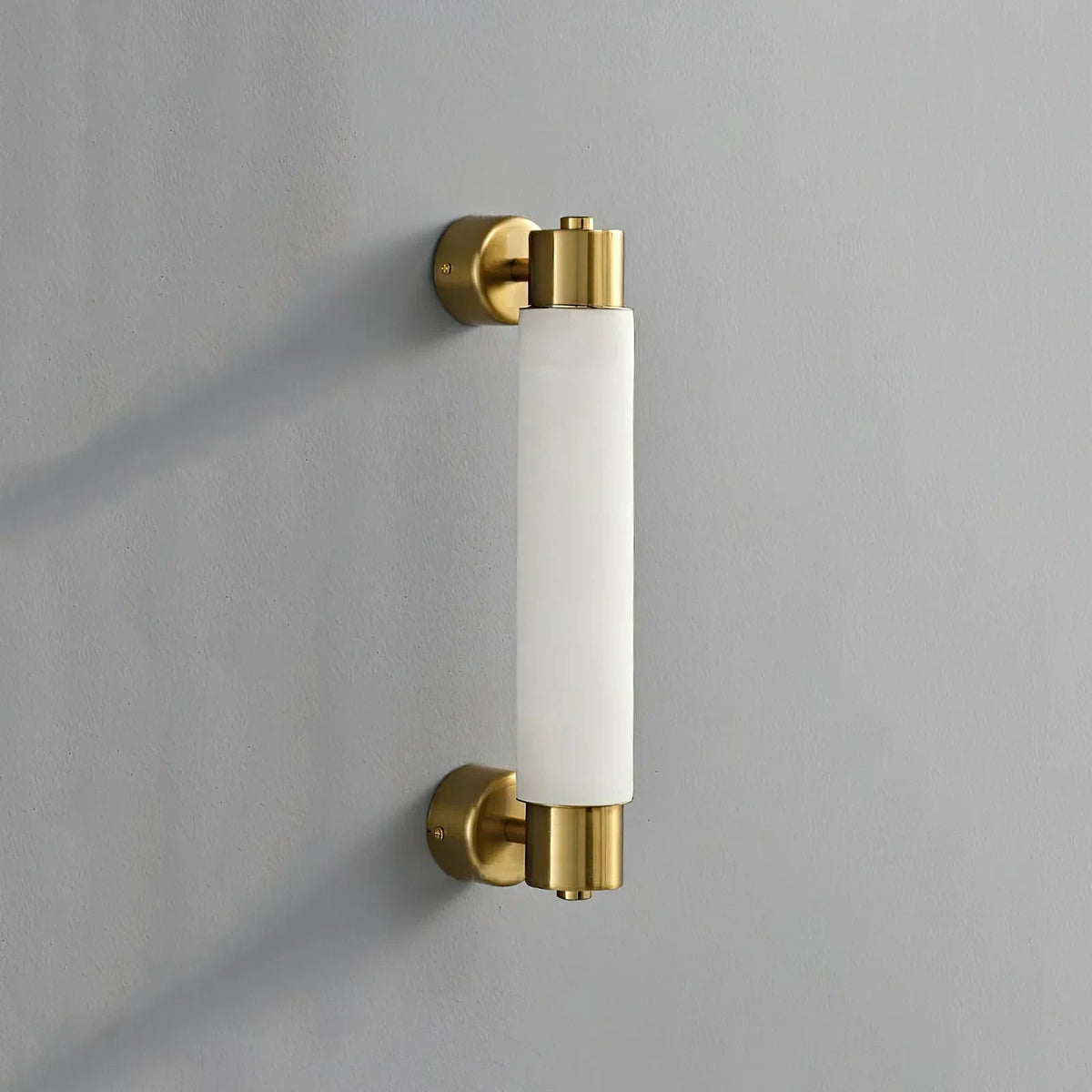 Tube Cylinder Wall Light in alabaster for Hallway by AUVIELIGHT