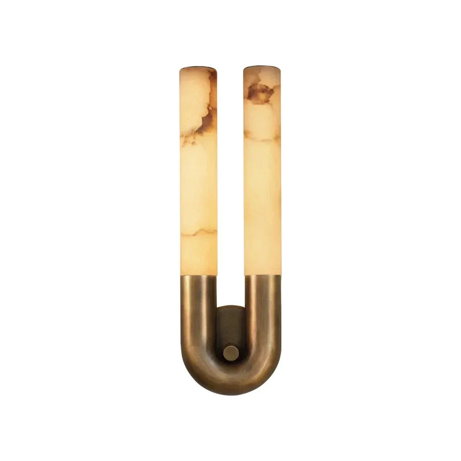 U-Shape Arch Wall Sconce in alabaster for Hallway by AUVIELIGHT