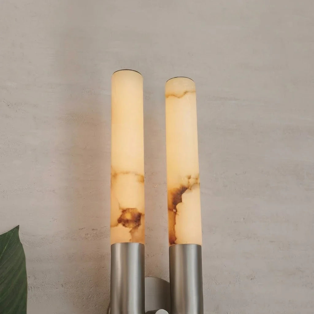 U-Shape Arch Wall Sconce in alabaster for Hallway by AUVIELIGHT