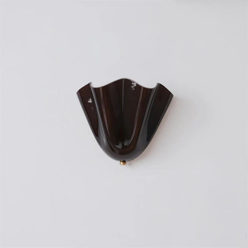Vera Wall Light for Hallway by AUVIELIGHT, L 11″ × W 5.1″ × H 10″ / Brown