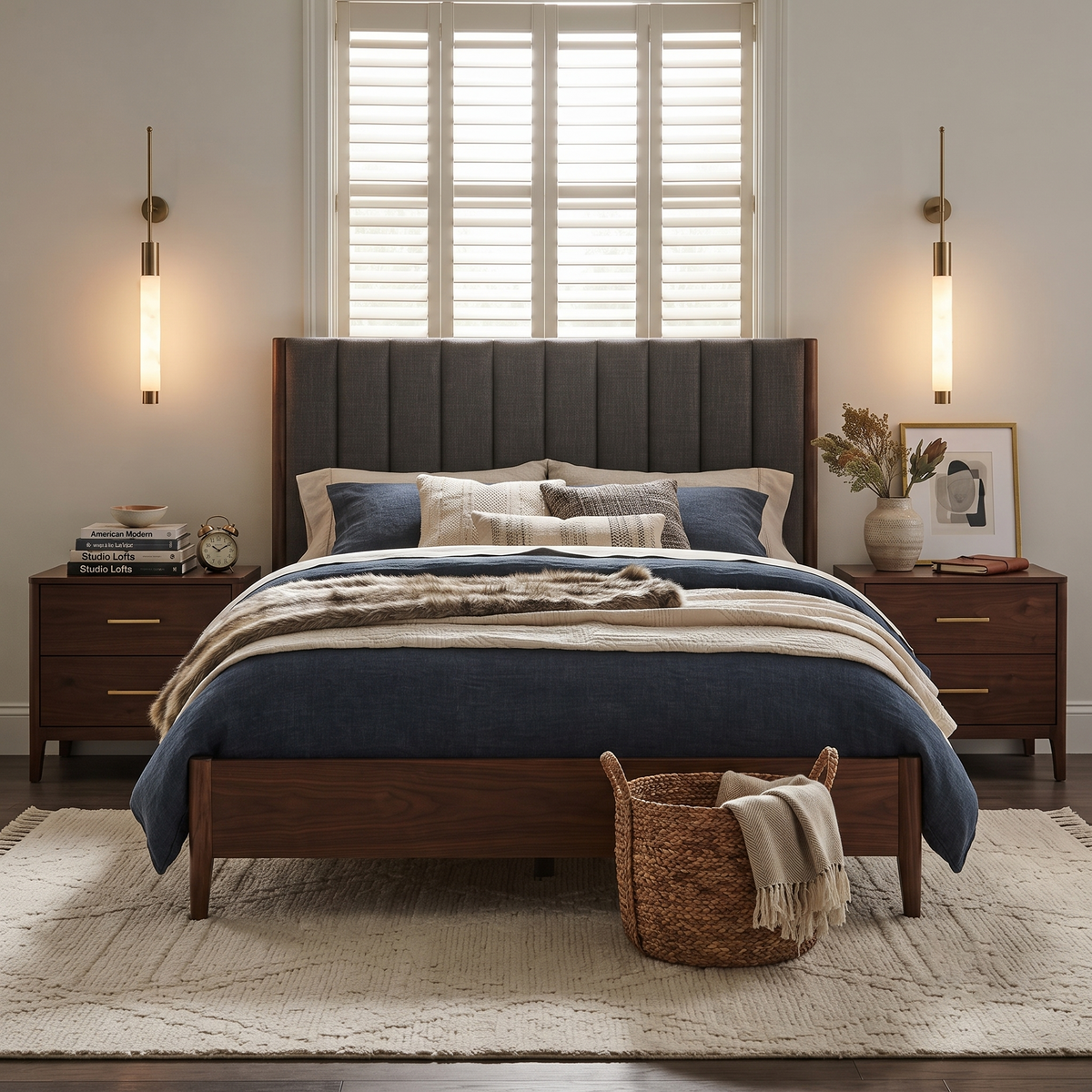 Verita Linear Wall Sconce in alabaster for Hallway by AUVIELIGHT