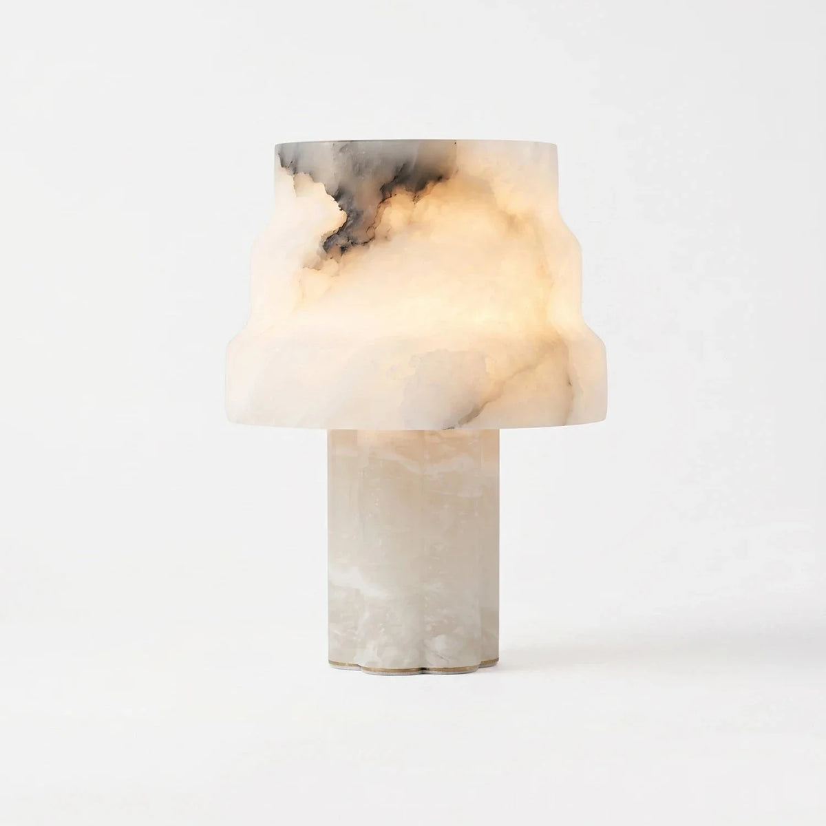 Verona Table Lamp in alabaster for Living Room by AUVIELIGHT