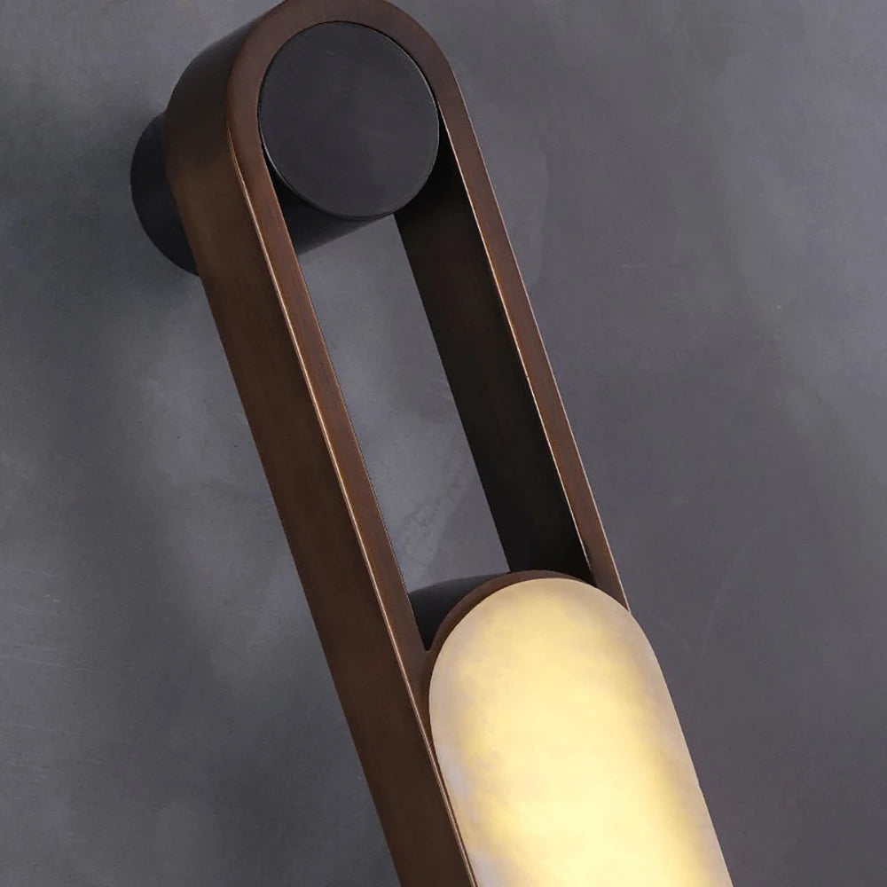 Handle Vertical Wall Light in alabaster for Hallway by AUVIELIGHT