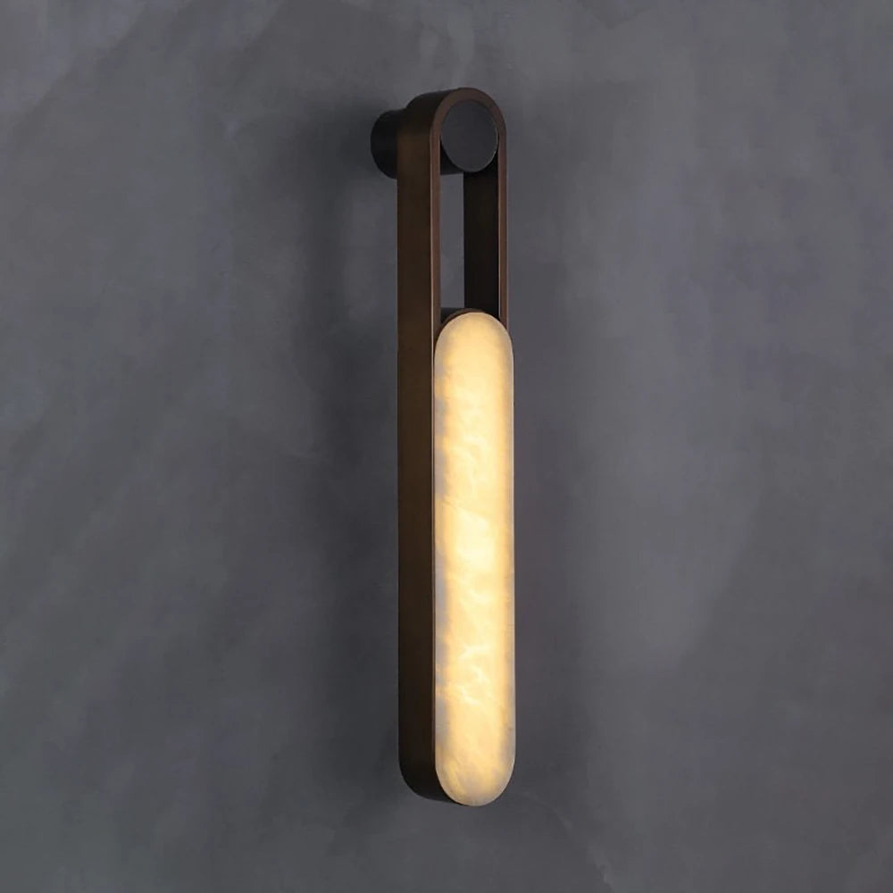 Handle Vertical Wall Light in alabaster for Hallway by AUVIELIGHT