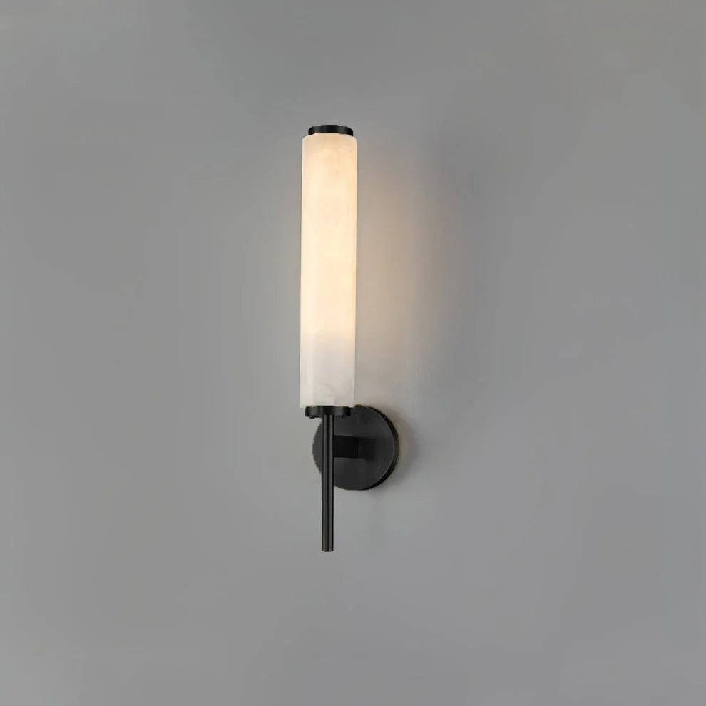 Vertical Wall Light in alabaster for Hallway by AUVIELIGHT