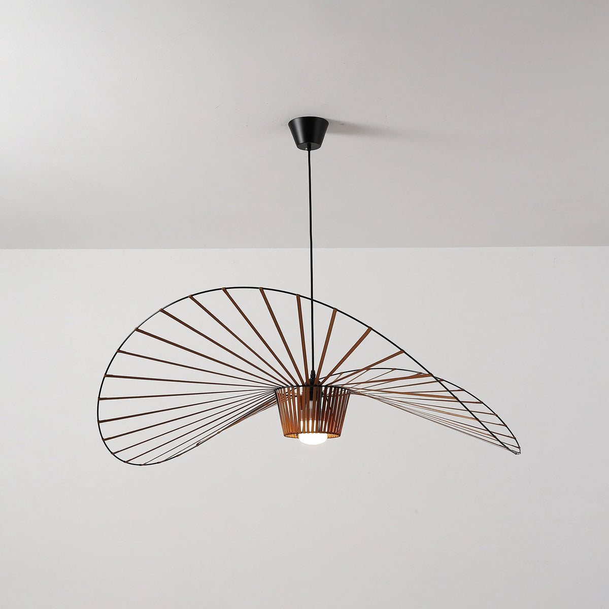 Vertigo Fiberglass Pendant Light in glass for Kitchen Island by AUVIELIGHT