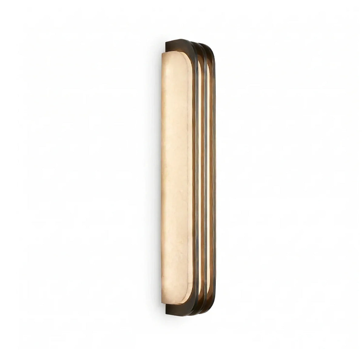 Virex Layered Wall Sconce in alabaster for Hallway by AUVIELIGHT