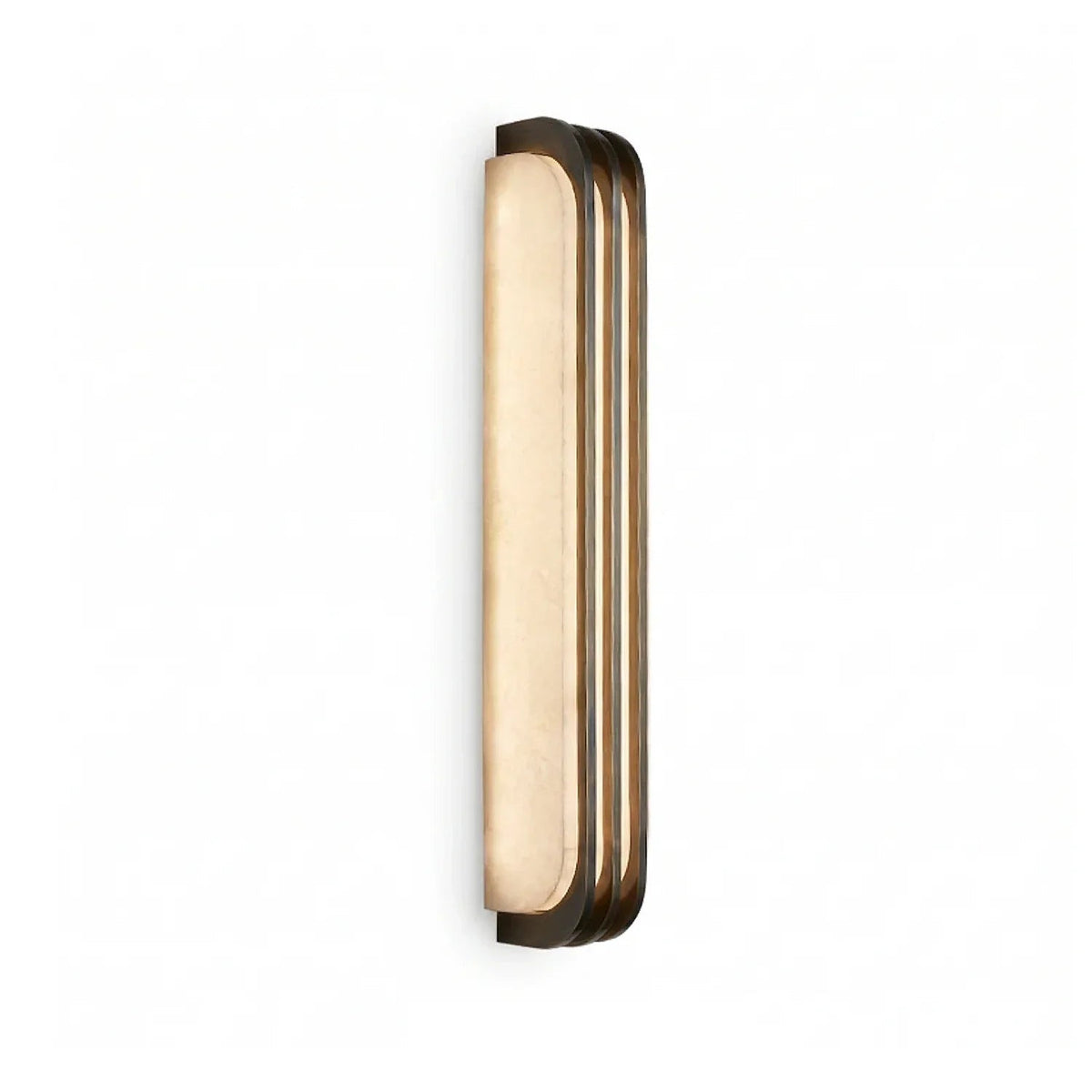Virex Layered Wall Sconce in alabaster for Hallway by AUVIELIGHT