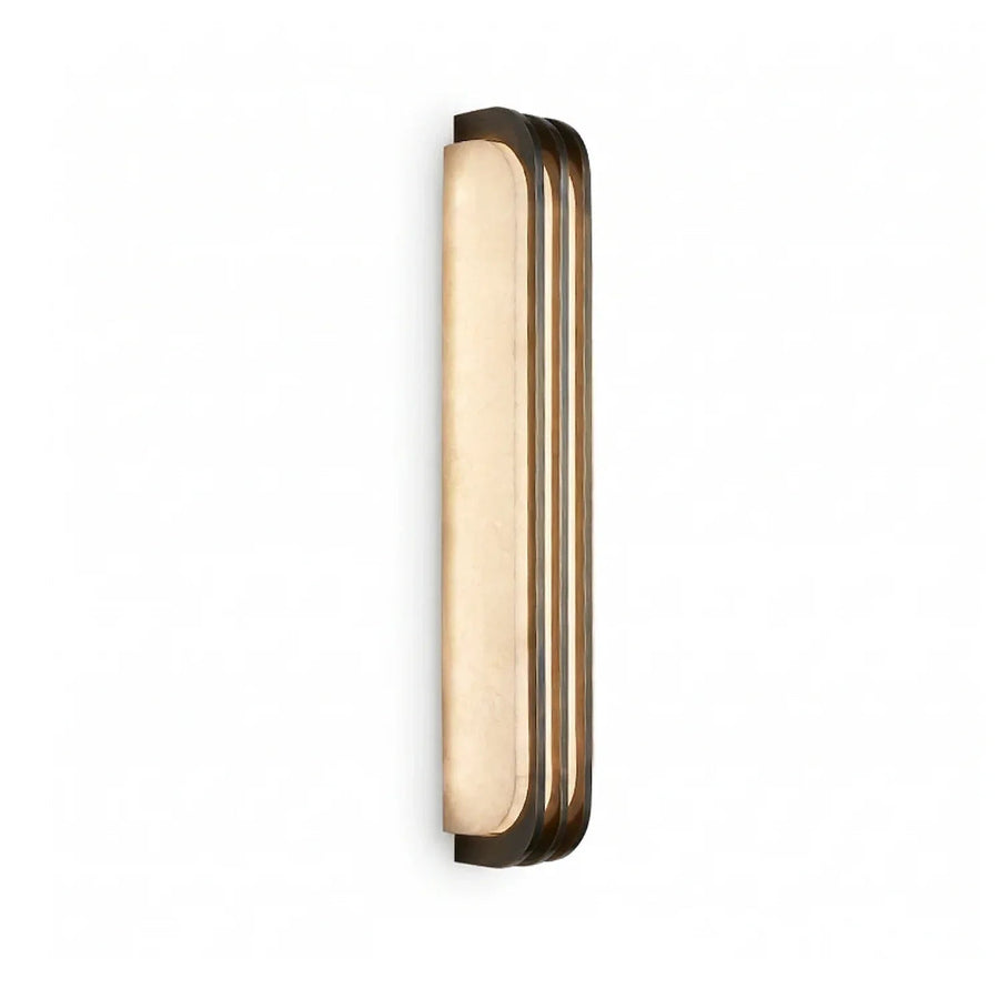 Virex Layered Wall Sconce in alabaster for Hallway by AUVIELIGHT